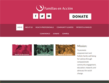 Tablet Screenshot of familiasenaccion.org
